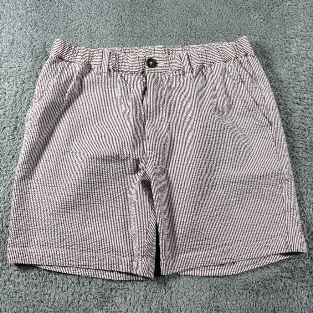 Chubbies Seersucker Shorts Mens XL Multicolor Striped 7" Regular Elastic Waist